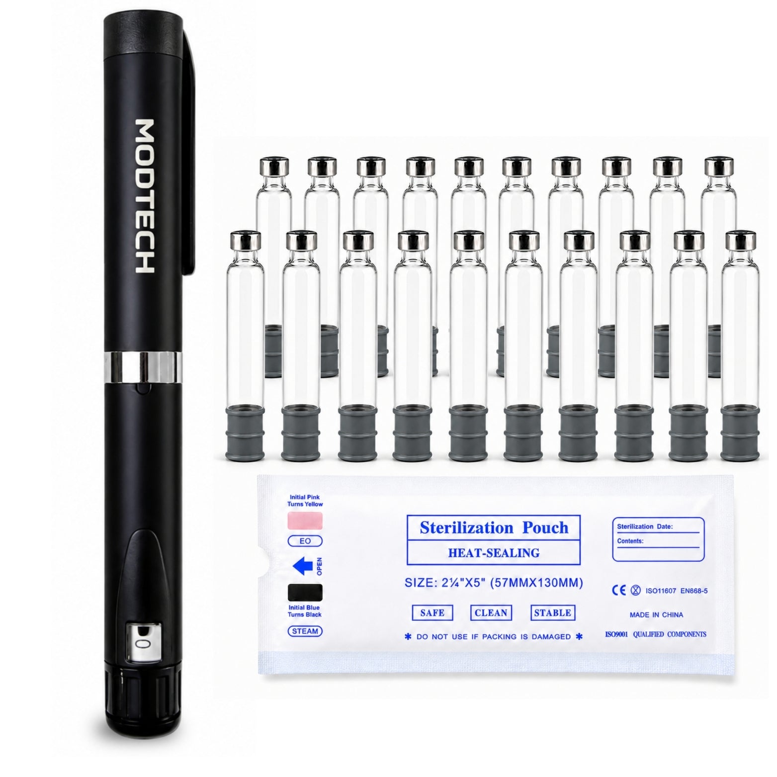 MODTECH V3 Complete Kit — Pen and 20 Sterile Cartridges