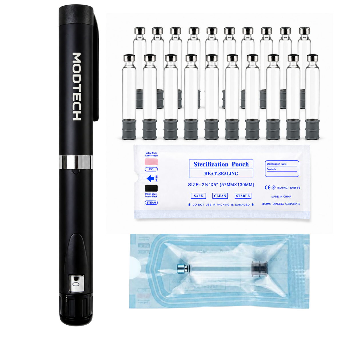 MODTECH V3 Complete Kit — Pen and 20 Sterile Cartridges