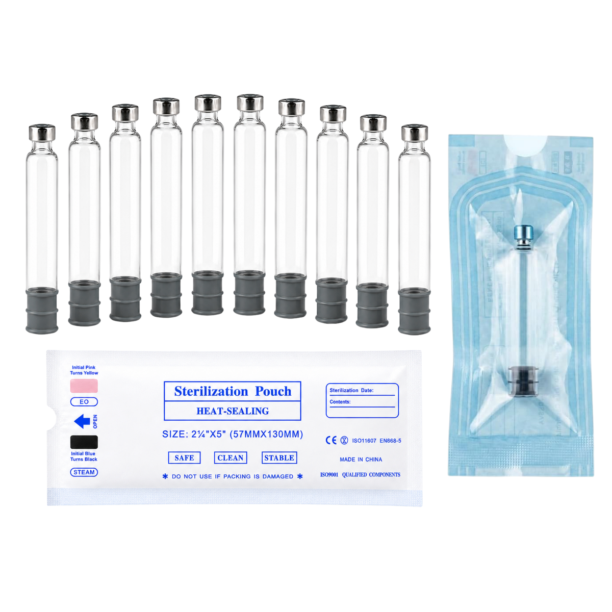 MODTECH Sterile 3mL Glass Cartridges — 10 or 20 Pack