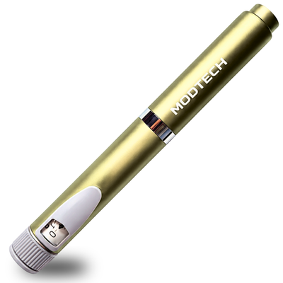 MODTECH V2 refillable research pen in gold with 60-click dial