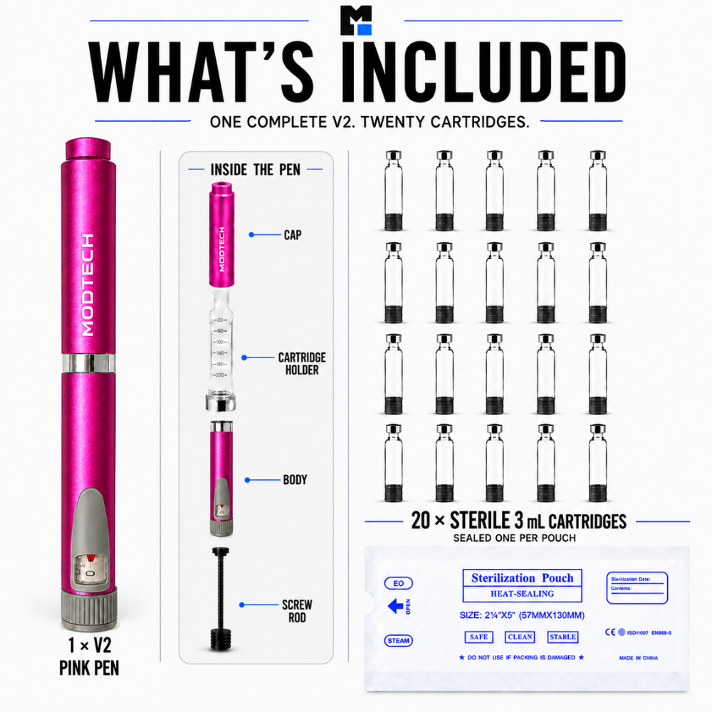 MODTECH V2 Stock-Up Kit — Pen and 20 Sterile Cartridges