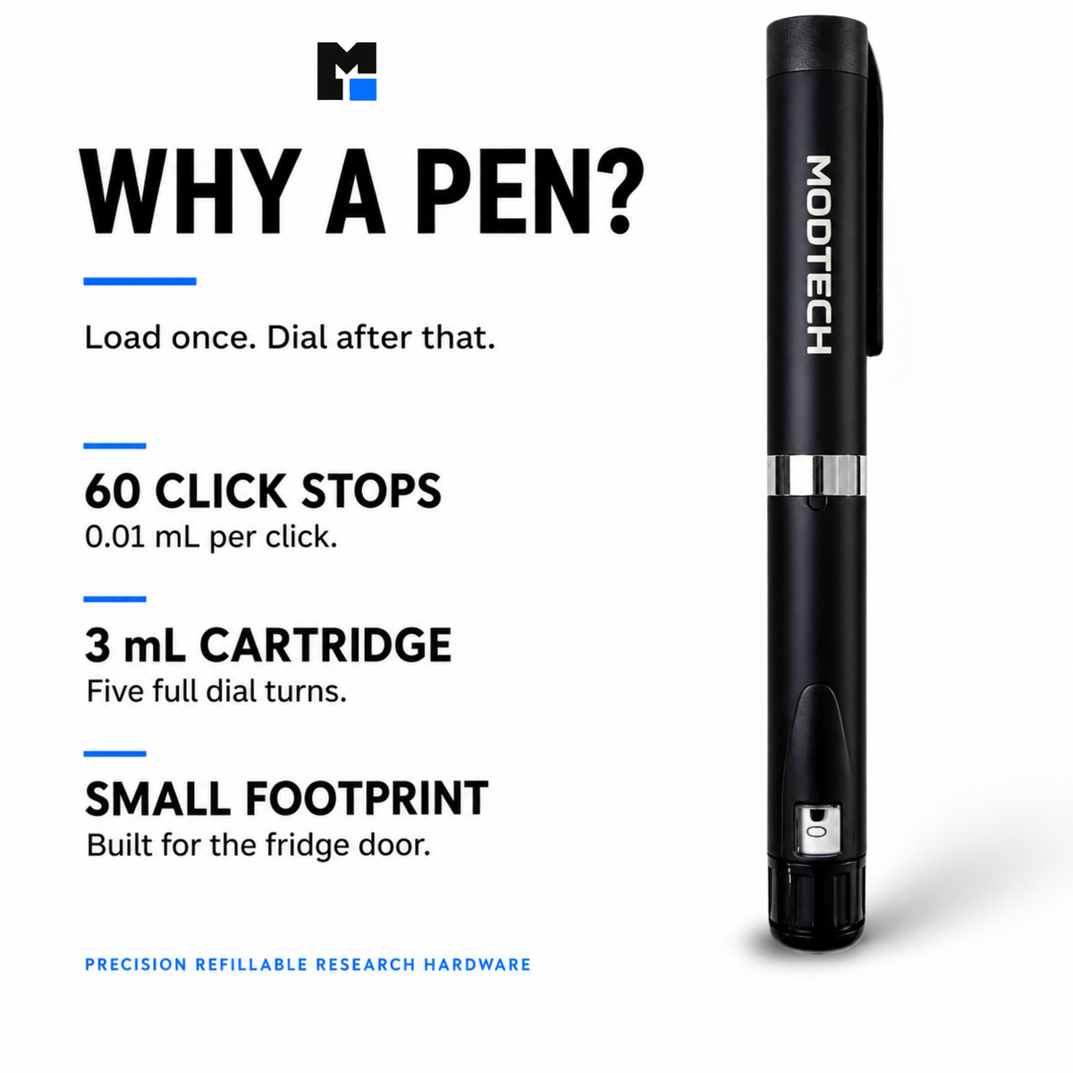 MODTECH V3 Complete Kit — Pen and 20 Sterile Cartridges