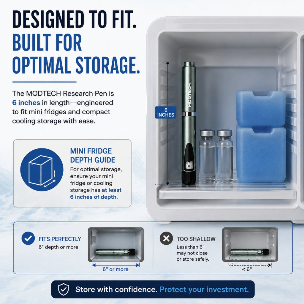 MODTECH V2 pen (silver) stored in refrigerator between uses